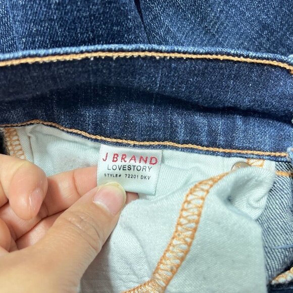 J Brand LOVESTORY Blue Low Rise Wide Leg Jeans Size 26 - Picture 9 of 11